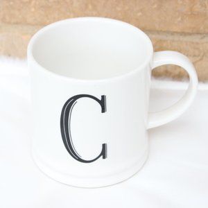 White Letter "C" Porcelain Mug